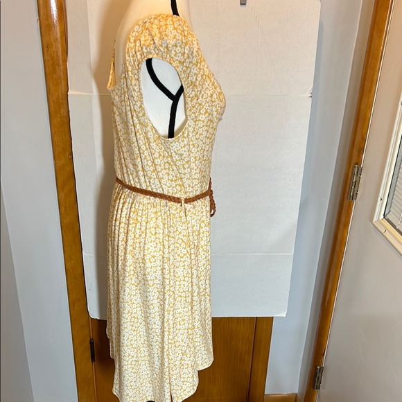 No Boundaries Cream Mini Sundress with Scoop Neck and Sleeveless Design - Picture 2 of 8